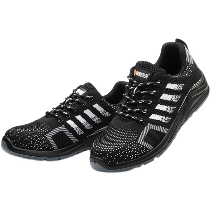 LABOR PROTECTION SHOES MENS ANTI-SMASHING ANTI-PUNCTURE SUMMER ANTI-ODOR AND WEAR-RESISTANT SOFT-SOLED SAFETY SHOES LIGHTWEIGHT AND BREATHABLE IRON-TOE WORK SHOES