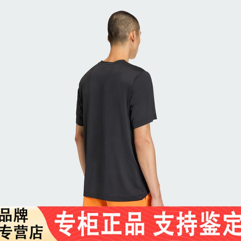adidas阿迪达斯速干运动健身训练圆领上衣2026夏男短袖T恤 KE9932