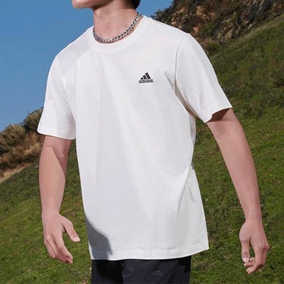 阿迪达斯短袖男夏季新款纯棉T恤