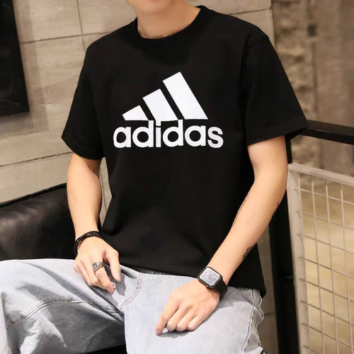 阿迪达斯短袖男2025夏季新款休闲运动上衣纯棉透气男士T恤GK9120