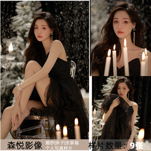 影楼工作室生日肖像艺术照摄影光影写真样图样片样照f2113