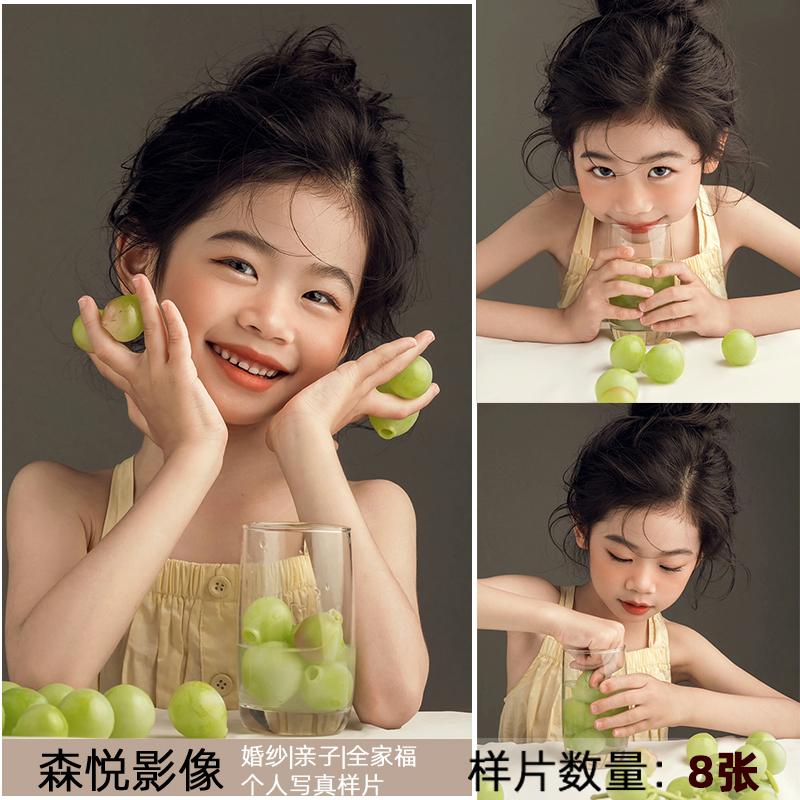 影楼工作室新儿童肖像写真照室内摄影客样照样片样版样图F1289