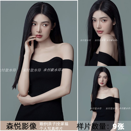 影楼工作室肖像艺术照摄影光影写真样图样片样照f2180