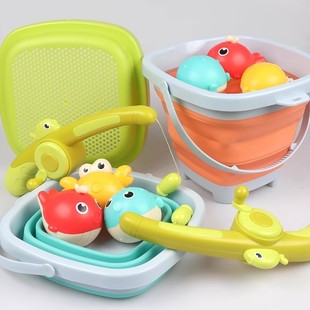 儿童钓鱼竿玩具宝宝磁性吸仿真捞发光鱼杆戏水益智男女小孩1一3岁