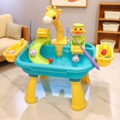 电动钓鱼玩具儿童早教益智水上乐园戏水桌宝宝男女孩子亲子互动