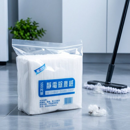100片装拖把纸粘毛简易装静电