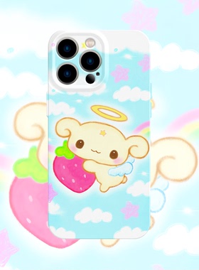 y2k昭和古早天使手机壳适用iPhone17promax苹果16菲林13可爱14小米15蓝色oppo华为mate70荣耀P80红米vivox200