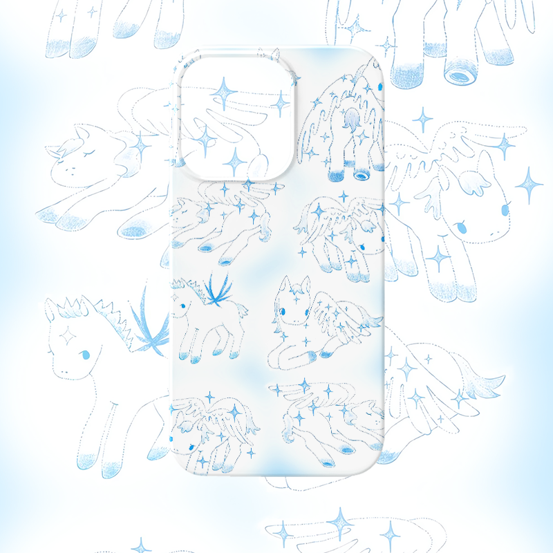y2k小清新独角兽简约菲林手机壳