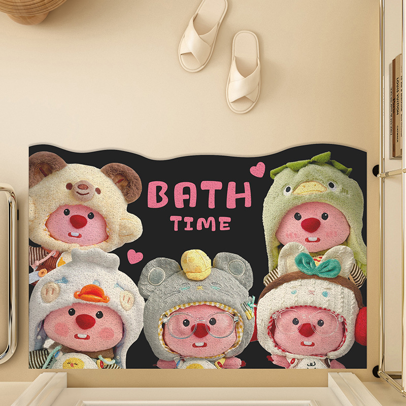 网红露比地垫防滑浴室垫吸水速干卫生间地垫卫浴耐脏脚垫