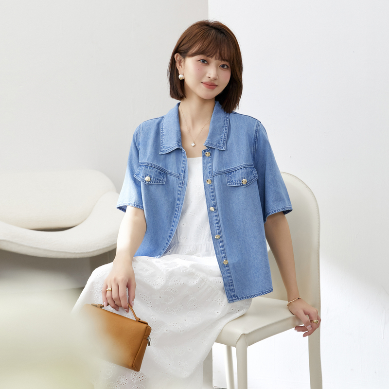 纤莉秀大码女装休闲复古通勤百搭舒适亲肤两件套装胖mm2024夏新款