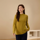 简约百搭上衣胖mm2025冬新款 女装 半高领打底针织衫 纤莉秀大码