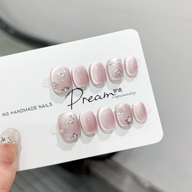 DREAM 月桂纯手工穿戴甲高级感2025新年款美甲短款成品假指甲贴片,彩妆/香水/美妆工具,美甲工具,淘宝优惠券,粉丝福利购,淘宝优惠卷