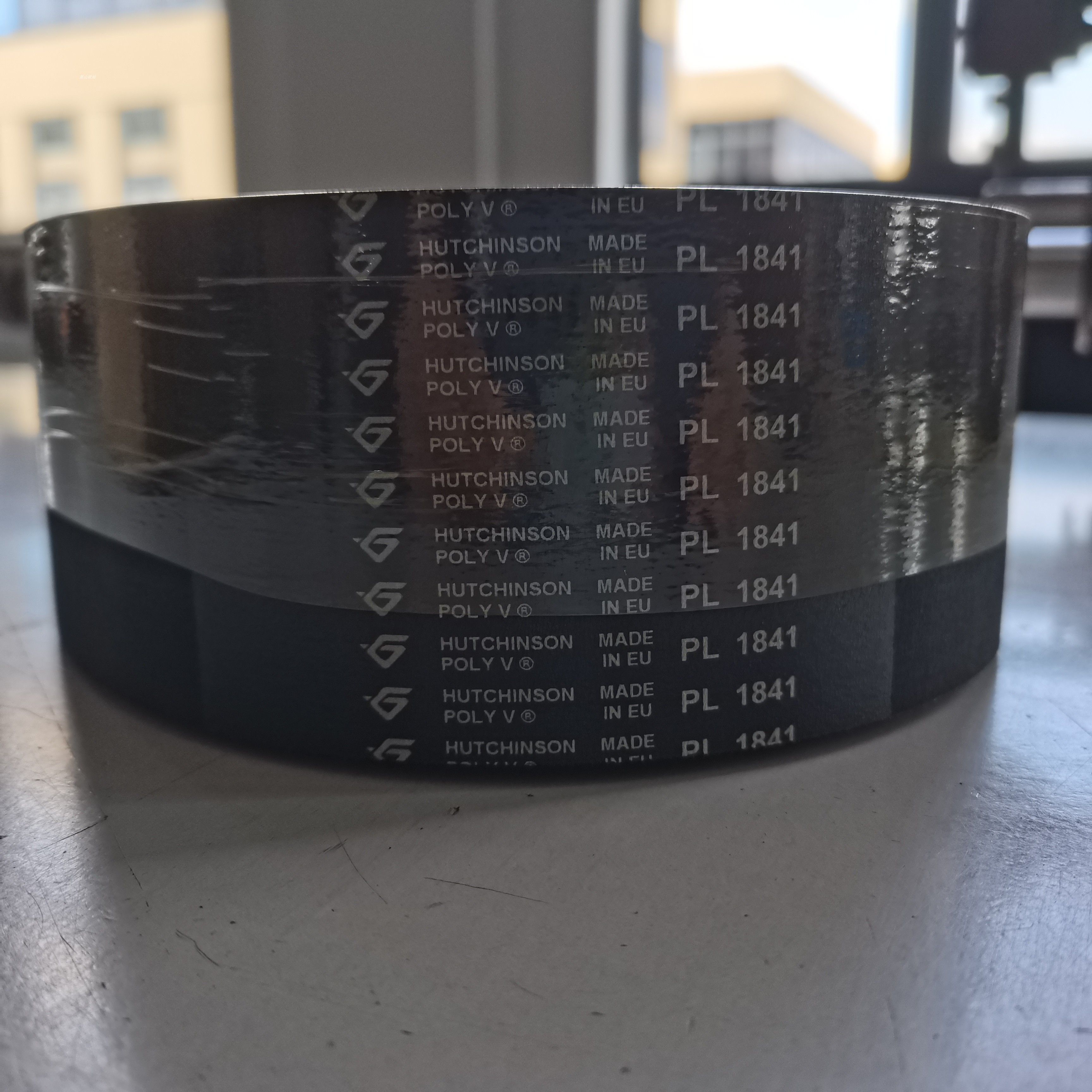 法国PL多沟带哈金森橡胶糊盒机