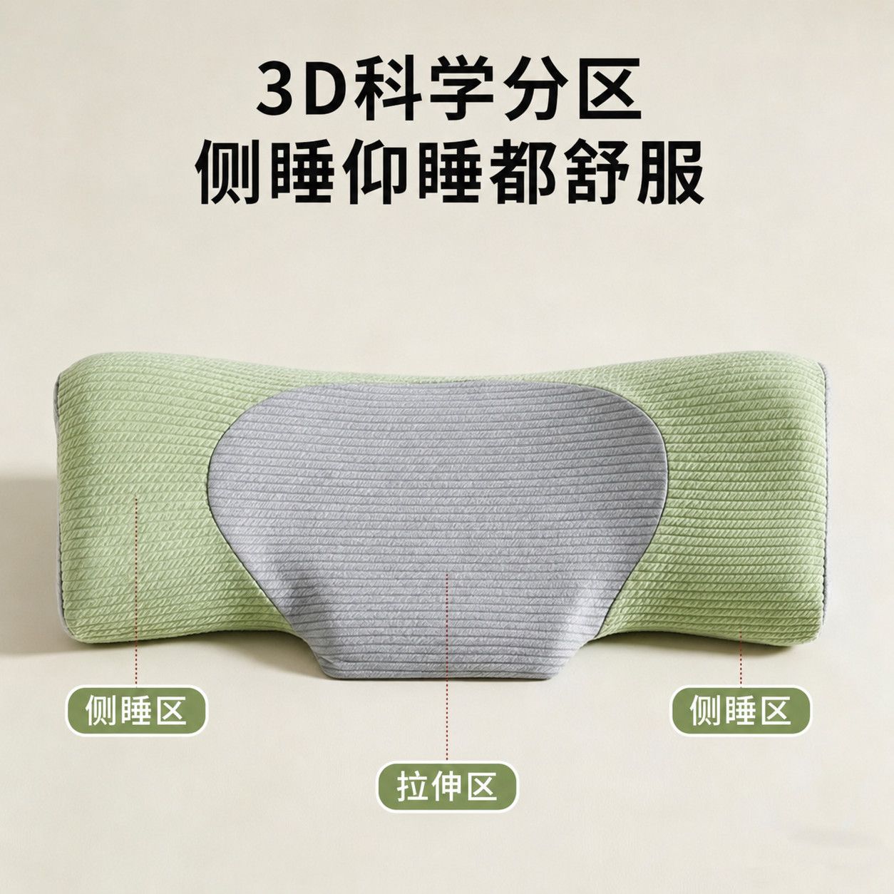 颈椎枕头圆柱牵引护颈枕专用卧室成人家用睡眠颈椎枕三角脊椎圆枕