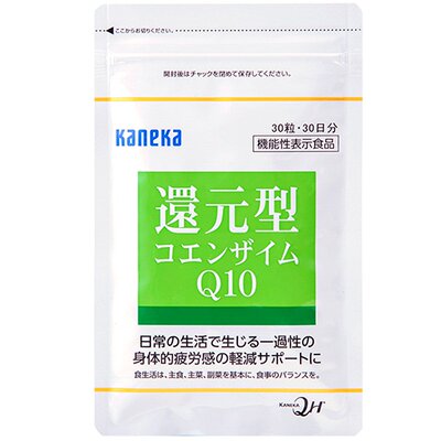 日本代购kaneka还原型辅酶Q10(QH)Ubiquinol泛醇100mg 30粒 拼邮