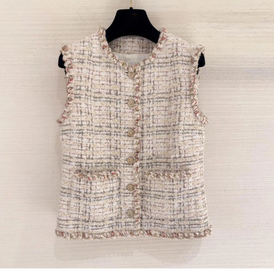 背心独特超好看小香风无袖上衣