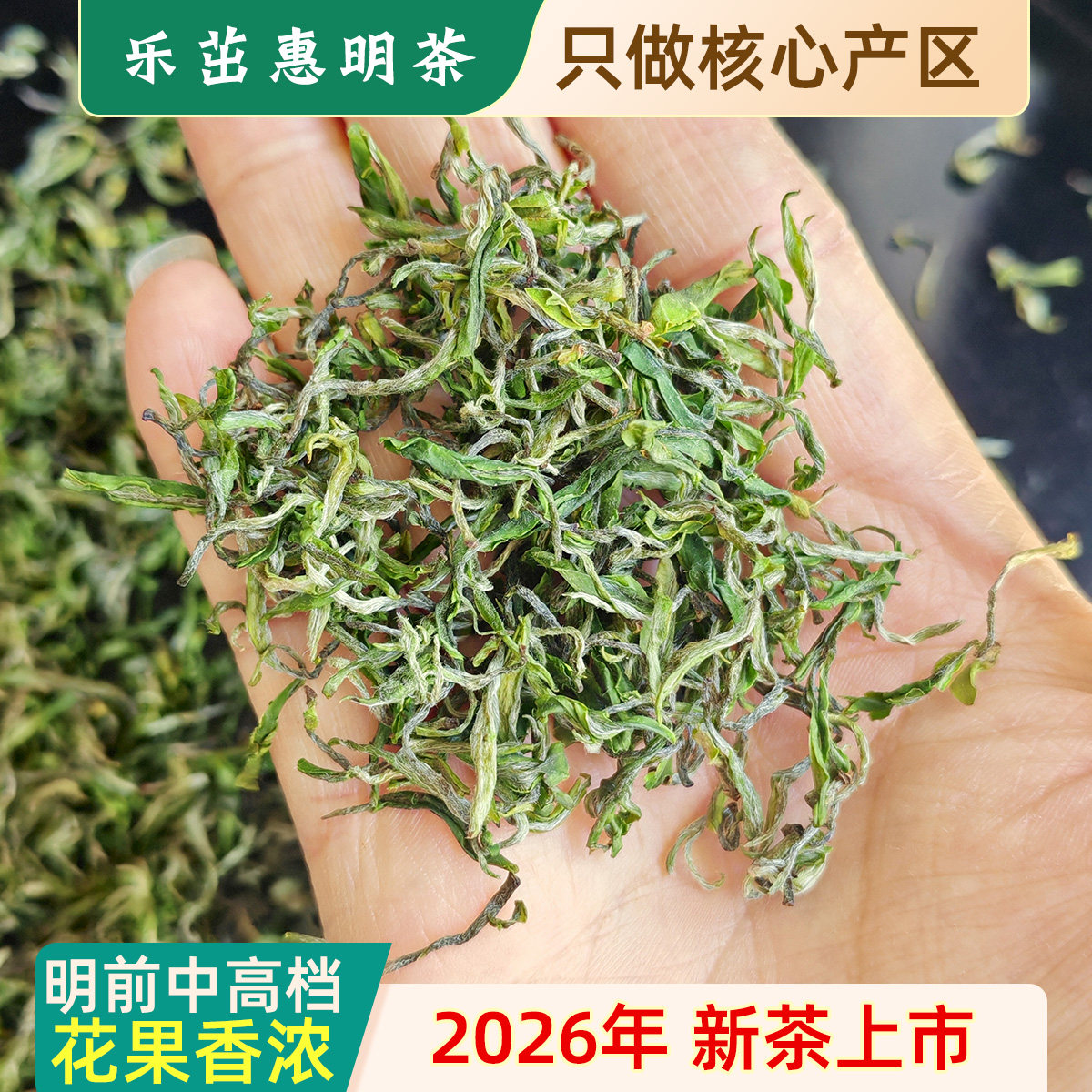 花果香 乐茁2026年新茶 金奖惠明茶 明前中高档 景宁特产手工绿茶