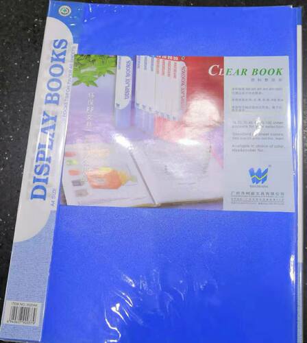 树盛A4资料册学生试卷插页袋透明页办公资料夹分页档案收纳多页