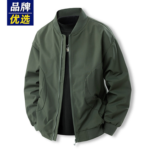 品牌优选美式复古飞行夹克男春秋季潮牌宽松休闲工装外套百搭上衣