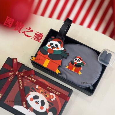 熊猫好运树旅行牌包送老外礼物