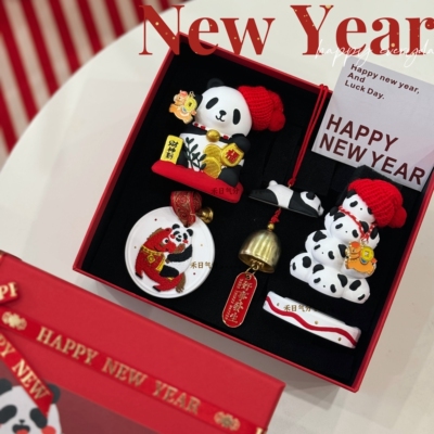 福宝熊猫派对香薰伴手礼盒送老外