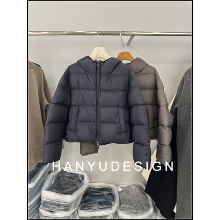 【韩钰DESIGN】 温柔风云朵泡芙90白鹅绒服羽绒服女