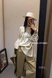 私信询价 2026早春新款 百搭简洁纯色后系带衬衫 女 韩钰DESIGN