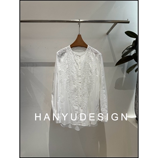 蕾丝刺绣衬衫 纯棉高级感时尚 26早春新款 女 韩钰DESIGN