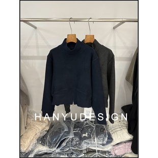 高领拉链简约百搭套头上衣外套女 韩钰DESIGN