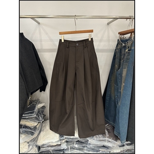 阔腿裤 高级感皱褶抽褶百搭休闲裤 女 韩钰DESIGN