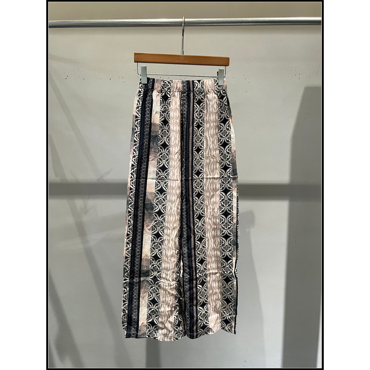 【韩钰DESIGN】26夏季新款 韩版休闲民族印花阔腿裤女