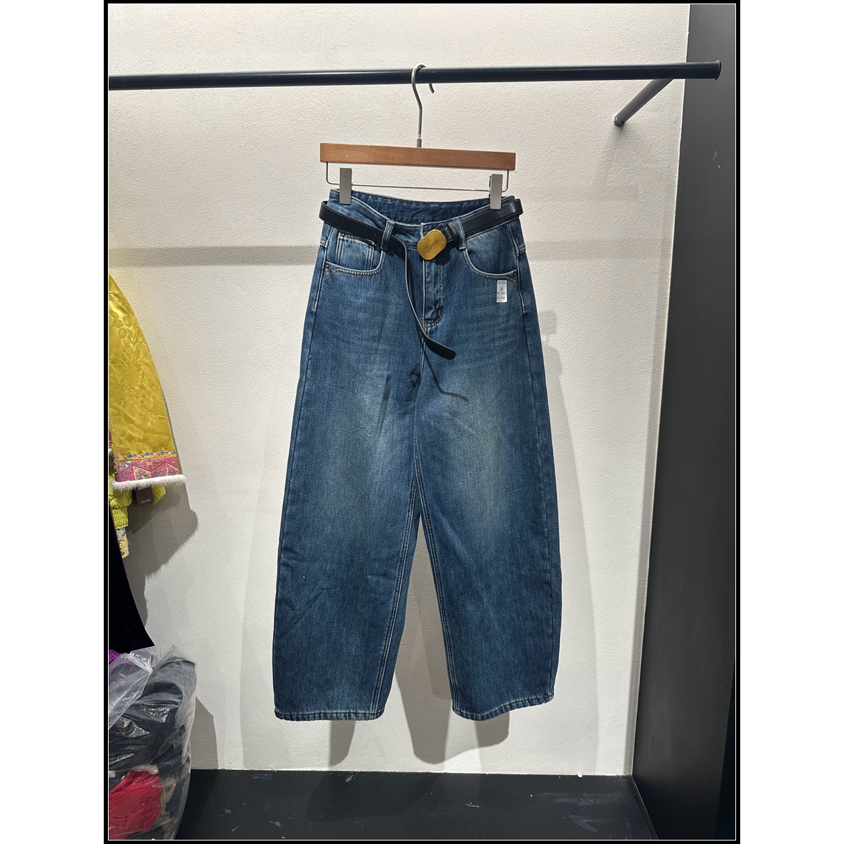 【韩钰DESIGN】阔腿牛仔裤女