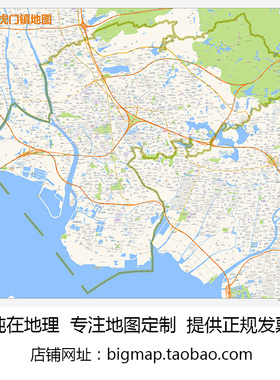 东莞市虎门镇地图2025路线定制 城市街道交通卫星区域划分贴图