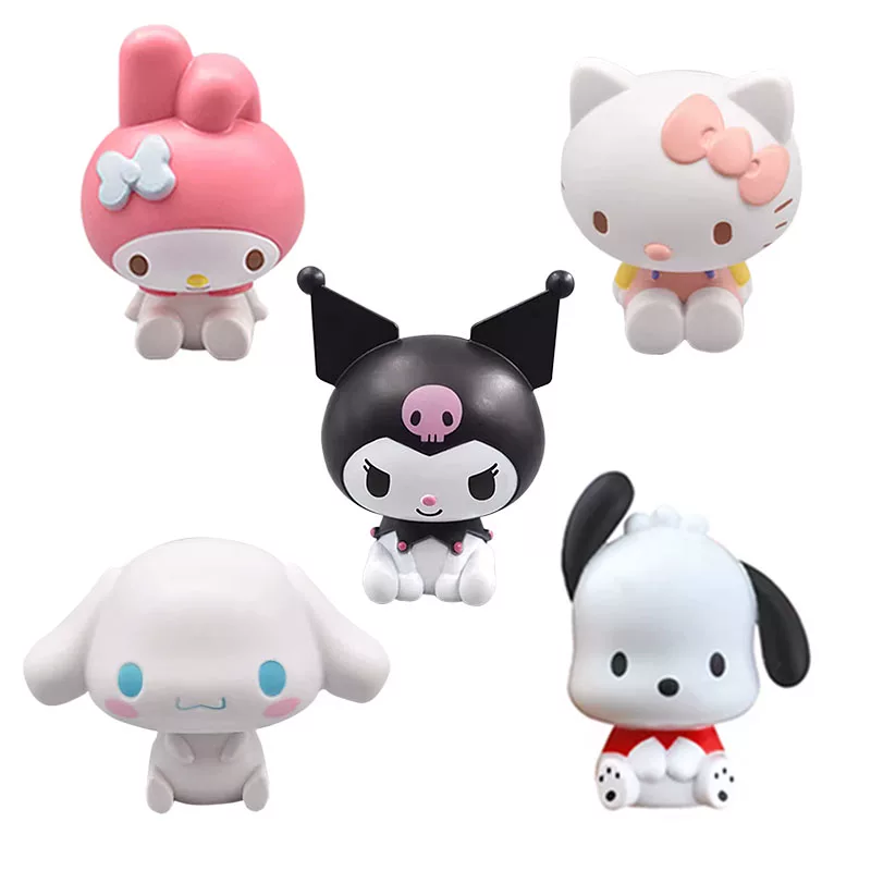 Net red cartoon KT Cat Jade Gui Dog Melati Crico Mipanga Lingna Princess Birthday Cake Decoration Swing