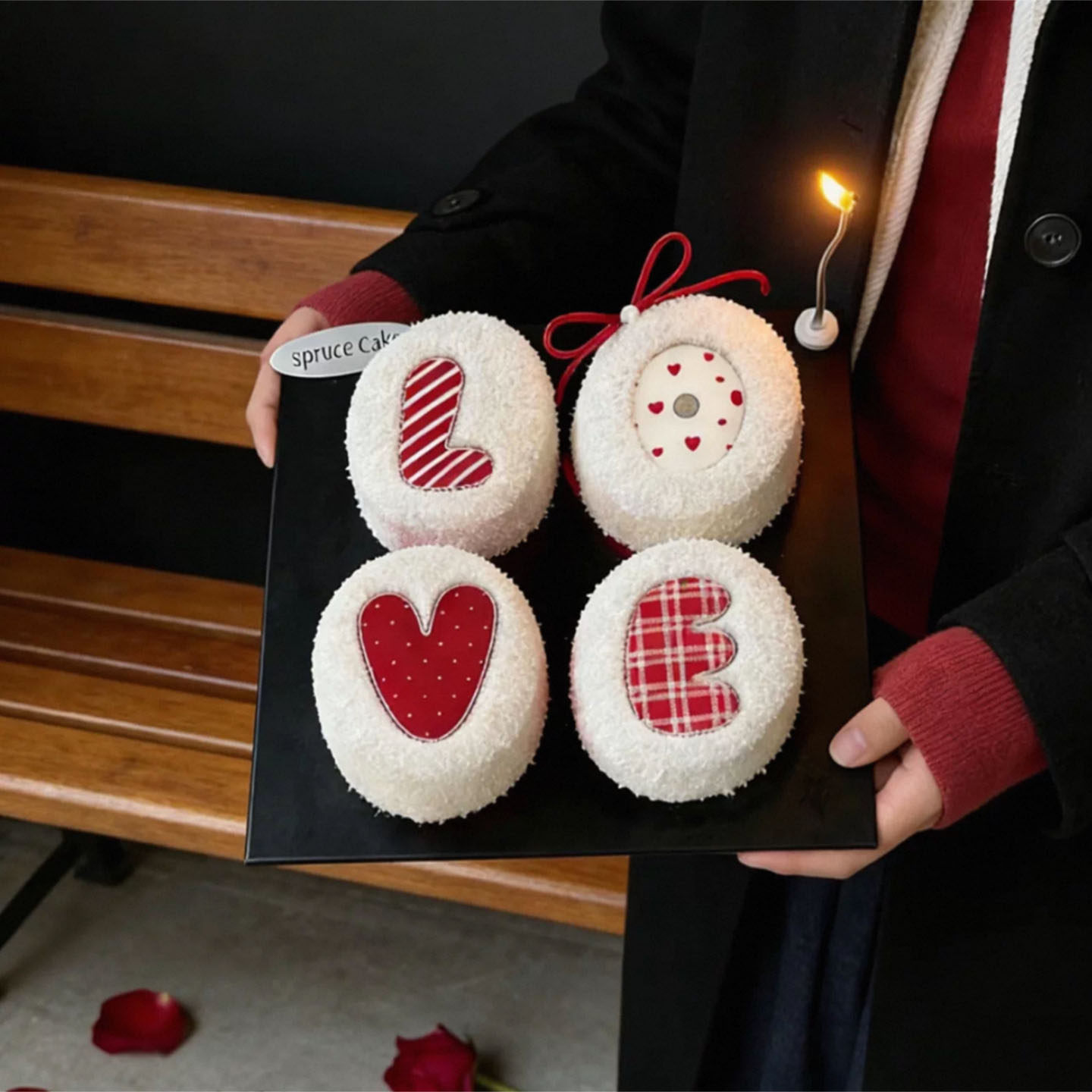 2.14情人节告白蛋糕装饰摆件格纹爱心love亚克力插件情侣表白装扮,节庆用品/礼品,节日装扮用品,淘宝优惠券,粉丝福利购,淘宝优惠卷