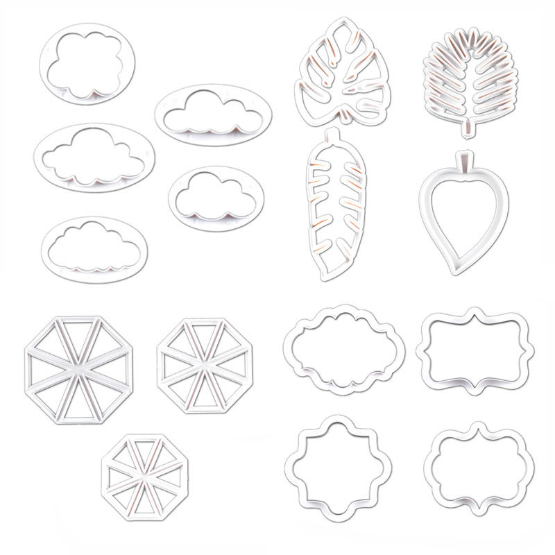 云朵树叶足球翻糖蛋糕装饰摆件