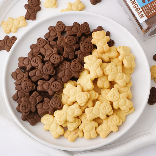 情人节复古爱心小熊饼干装饰摆件