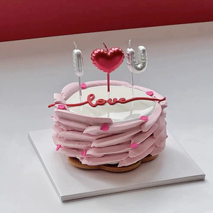 2025七夕情人节我爱你蜡烛蛋糕装饰插件情侣告白iloveyou节日装扮