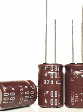 全新原装日本黑金刚 电解电容 100V180UF 180UF100V 体积：13*20
