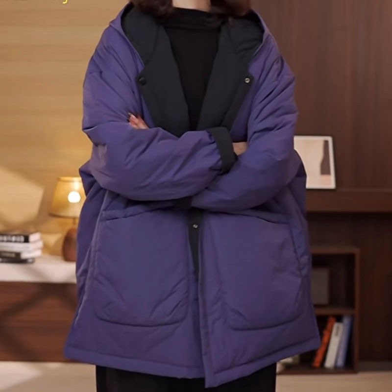 高端双面穿夹棉加厚羽绒棉服外套