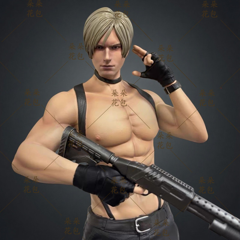 动漫游戏周边公仔桌搭摆件皮衣里昂三代GK手办潮玩二次元模型礼物