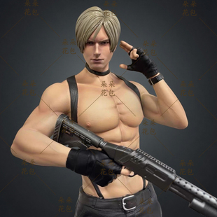 动漫游戏周边公仔桌搭摆件皮衣里昂三代GK手办潮玩二次元模型礼物