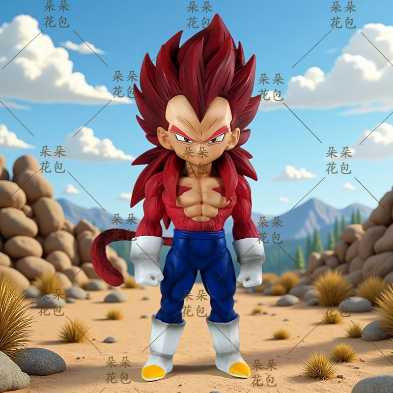 七龙珠动漫周边公仔超级赛亚人超四贝吉塔Q版潮玩手办二次元摆件