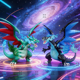 BKM宠物精灵动漫周边公仔摆件龙之谷喷火龙潮玩GK手办二次元模型