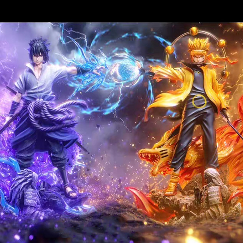 忍者动漫周边雕像桌搭装饰摆件AK鸣人佐助手办潮玩二次元模型礼物