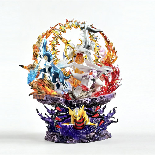 BKM宠物精灵动漫周边装饰摆件PPAP四神兽组GK手办可发光模型礼物