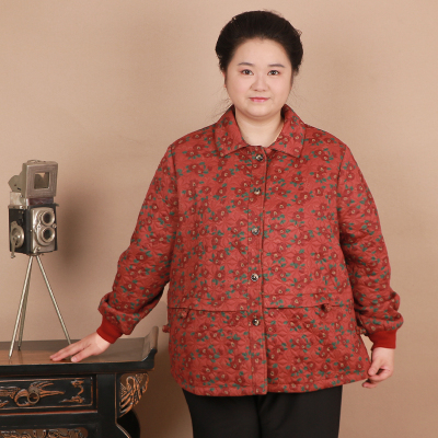 中老年加大休闲衬衣外套2024显瘦