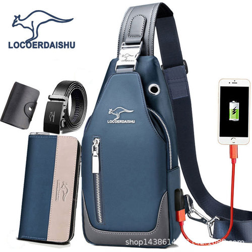 休闲小背包腰包牛津布单肩包