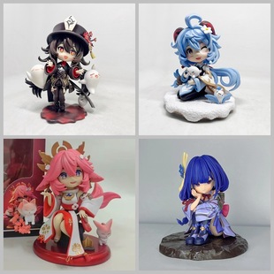 动漫游戏原神Q版八重神子胡桃甘雨雷电将游戏周边模型摆件手办