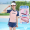 Pink swimsuit+cap+goggles